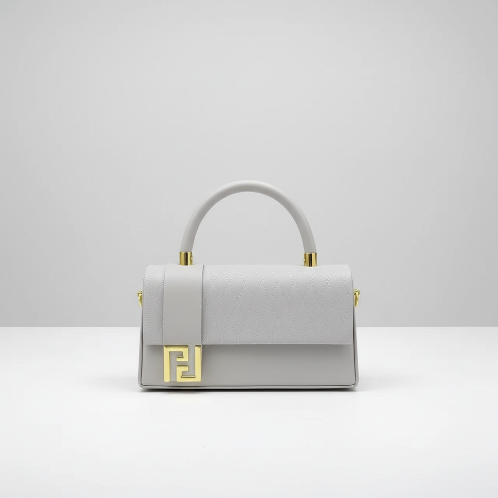 V1403 flap bag in grey