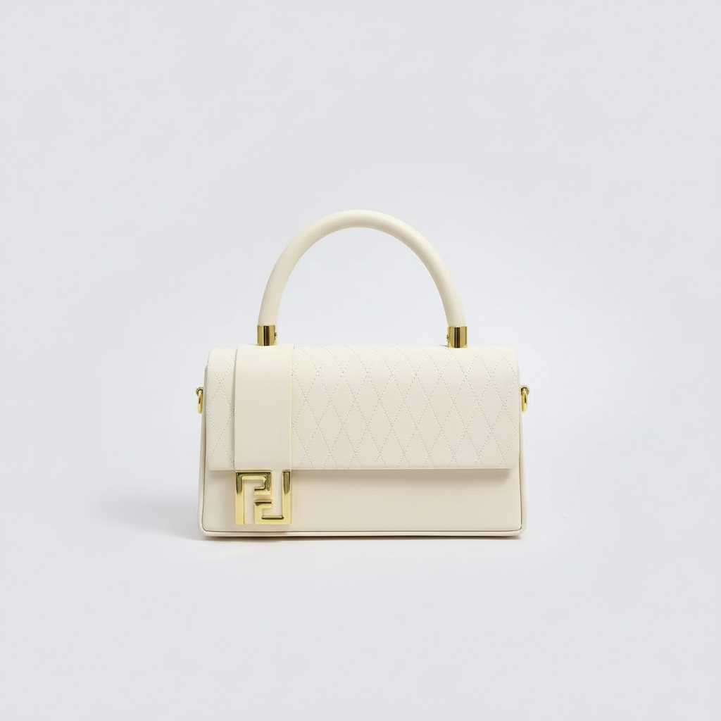 V1403 flap bag in ivory