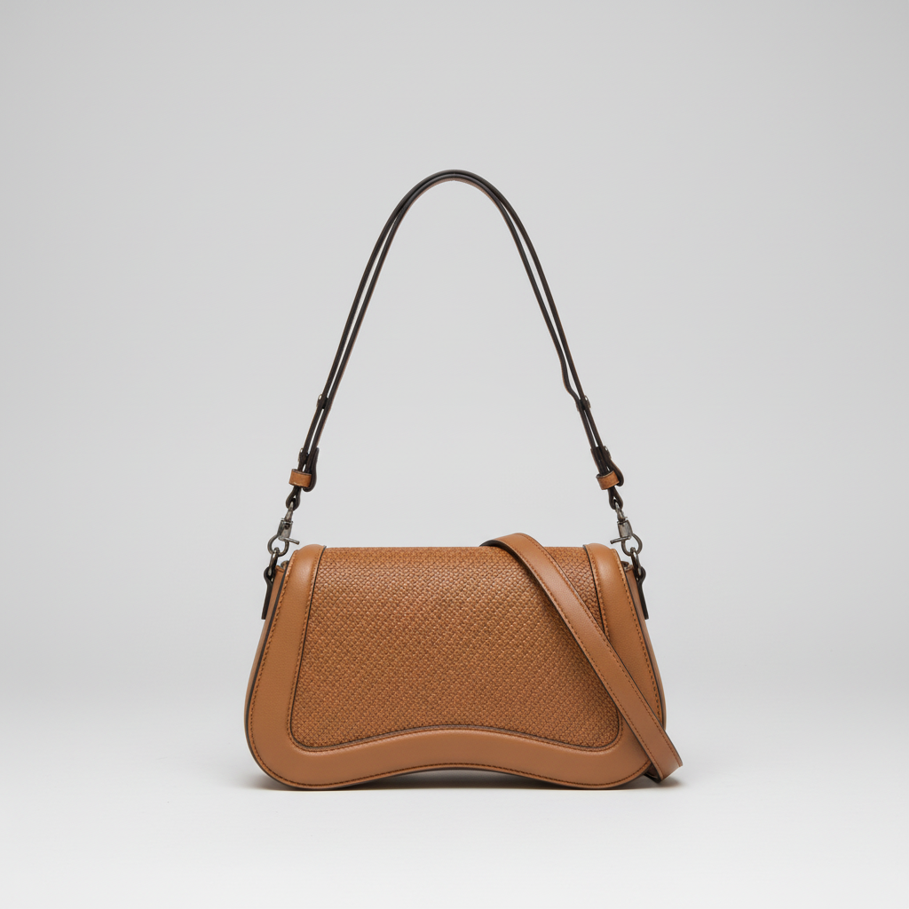 Chris Kalla D3115 shoulder bag in cognac tan