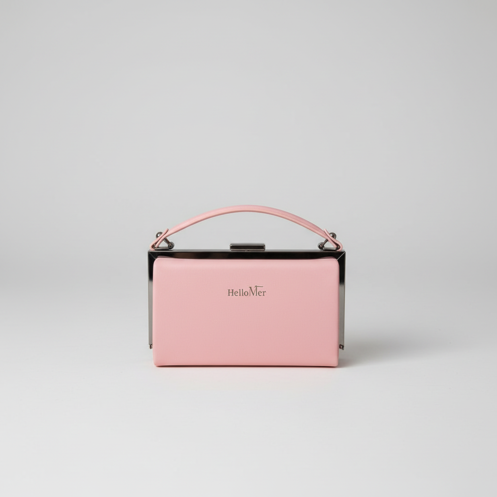 V1065 box handbag in pink